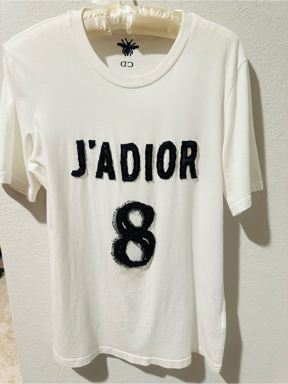 Dior White "J'ADIOR 8" Graphic Tee